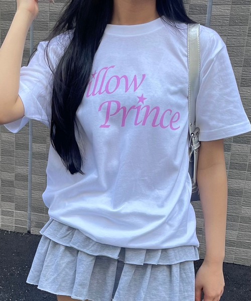 fiere(フィエール)の「ピンクデザイン半袖Tシャツ(Tシャツ/カットソー・レディース・ホワイト・M/L)」の5枚目の写真