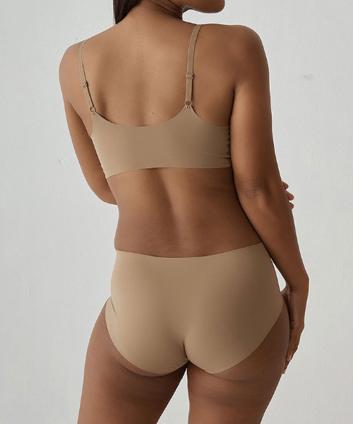 VIVID LADY(ビビッドレディー)の「HUGDAY シームレスヒップハンガーパンツ シームレス(ショーツ・レディース・ライトベージュ/ラベンダー/オリーブ/アイボリー/ブラック/チャコールグレー/ブラウン/グレー・X-LARGE/MEDIUM/LARGE)」の16枚目の写真