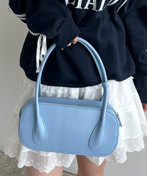 Birthday room（バースデイルーム）の「スクエアボストンバッグ / square boston bag（ボストンバッグ・レディース・レッド/ブラック/ライトブルー/シルバー・FREE）」の3枚目の写真