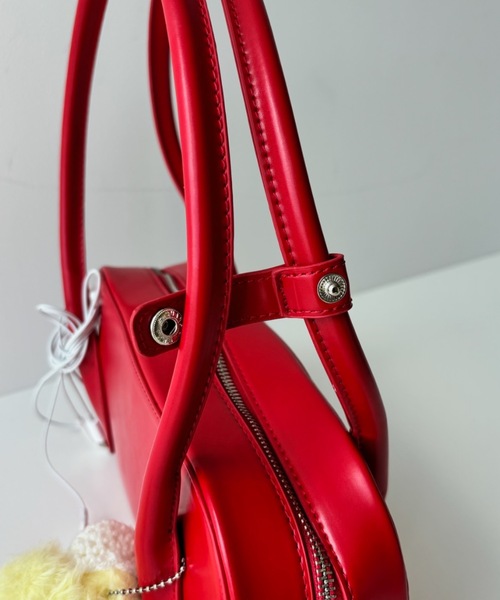 Birthday room（バースデイルーム）の「スクエアボストンバッグ / square boston bag（ボストンバッグ・レディース・レッド/ブラック/ライトブルー/シルバー・FREE）」の7枚目の写真