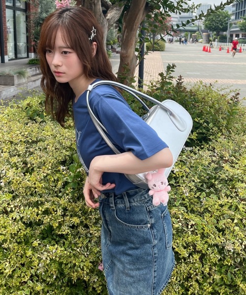 Birthday room（バースデイルーム）の「スクエアボストンバッグ / square boston bag（ボストンバッグ・レディース・レッド/ブラック/ライトブルー/シルバー・FREE）」の11枚目の写真