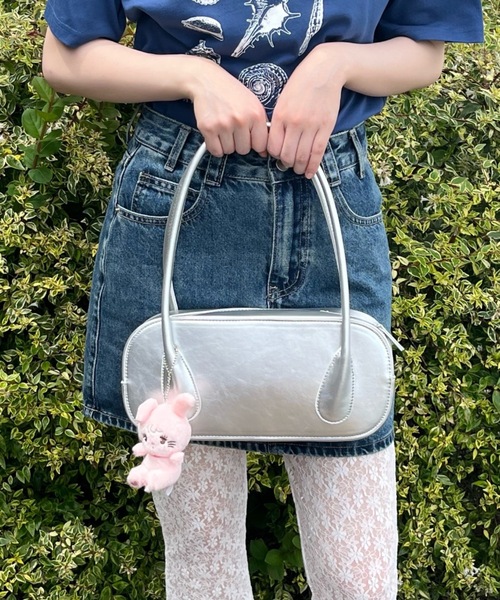 Birthday room（バースデイルーム）の「スクエアボストンバッグ / square boston bag（ボストンバッグ・レディース・レッド/ブラック/ライトブルー/シルバー・FREE）」の12枚目の写真