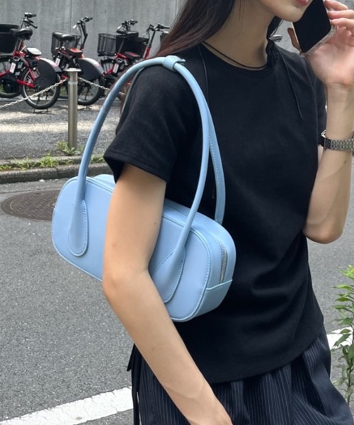 Birthday room（バースデイルーム）の「スクエアボストンバッグ / square boston bag（ボストンバッグ・レディース・レッド/ブラック/ライトブルー/シルバー・FREE）」の15枚目の写真
