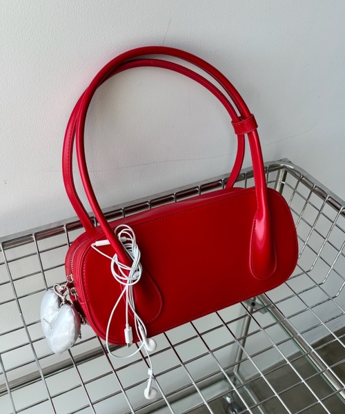 Birthday room（バースデイルーム）の「スクエアボストンバッグ / square boston bag（ボストンバッグ・レディース・レッド/ブラック/ライトブルー/シルバー・FREE）」の13枚目の写真