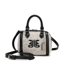 jouetie | 【jouetie/ジュエティ】JJ刺繍　もこもこマイクロミニボストンバッグ(ドッグプレートチャーム付き）(ボストンバッグ)