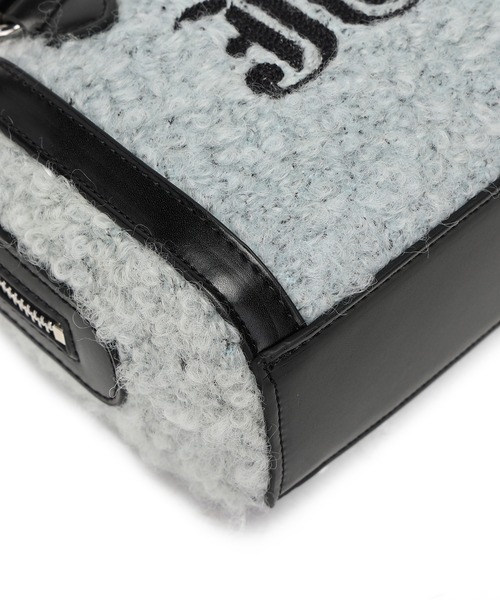 jouetie（ジュエティ）の「【jouetie/ジュエティ】JJ刺繍　もこもこマイクロミニボストンバッグ(ドッグプレートチャーム付き）（ボストンバッグ・レディース・ミント/レオパード/オフホワイト/ブラック・FREE）」の11枚目の写真