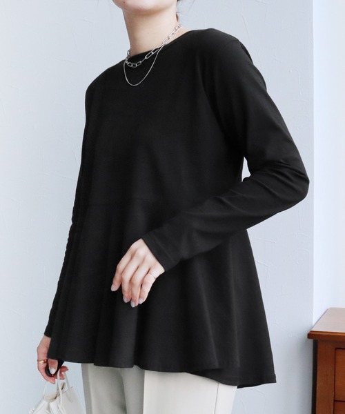 reca（レカ）の「裾フレアプルオーバー（Tシャツ/カットソー・レディース・オフホワイト/チャコールグレー/ブラック・M-L）」の21枚目の写真
