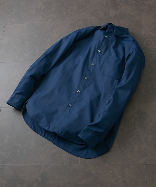 URBAN RESEARCH ROSSO MEN(アーバンリサーチロッソメン)の「シャドーストライプリラックスシャツ(シャツ/ブラウス・メンズ・ホワイト/ネイビー/グレー・MEDIUM/LARGE)」の3枚目の写真