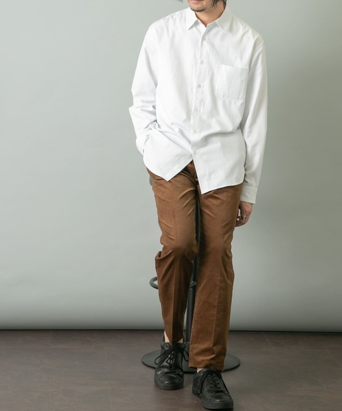 URBAN RESEARCH ROSSO MEN(アーバンリサーチロッソメン)の「シャドーストライプリラックスシャツ(シャツ/ブラウス・メンズ・ホワイト/ネイビー/グレー・MEDIUM/LARGE)」の20枚目の写真