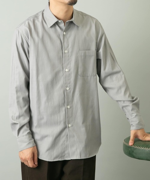 URBAN RESEARCH ROSSO MEN(アーバンリサーチロッソメン)の「シャドーストライプリラックスシャツ(シャツ/ブラウス・メンズ・ホワイト/ネイビー/グレー・MEDIUM/LARGE)」の17枚目の写真