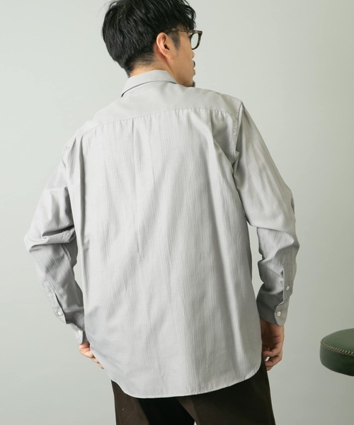 URBAN RESEARCH ROSSO MEN(アーバンリサーチロッソメン)の「シャドーストライプリラックスシャツ(シャツ/ブラウス・メンズ・ホワイト/ネイビー/グレー・MEDIUM/LARGE)」の14枚目の写真
