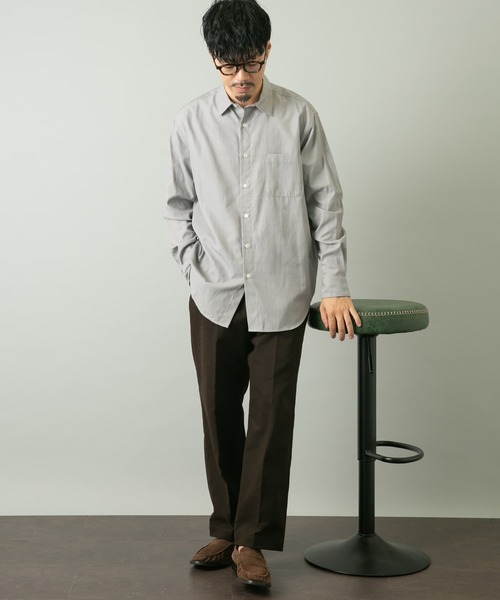 URBAN RESEARCH ROSSO MEN(アーバンリサーチロッソメン)の「シャドーストライプリラックスシャツ(シャツ/ブラウス・メンズ・ホワイト/ネイビー/グレー・MEDIUM/LARGE)」の13枚目の写真