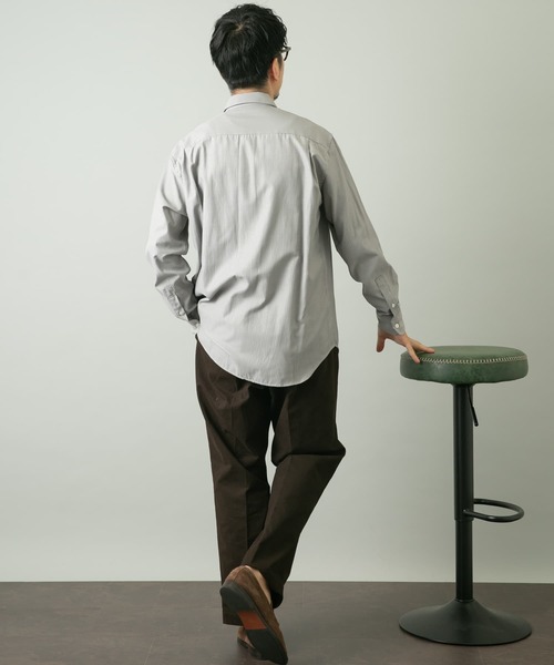 URBAN RESEARCH ROSSO MEN(アーバンリサーチロッソメン)の「シャドーストライプリラックスシャツ(シャツ/ブラウス・メンズ・ホワイト/ネイビー/グレー・MEDIUM/LARGE)」の11枚目の写真