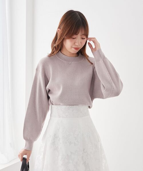 23区　ハニカムパターンボリュームスリーブニット　サイズ３８　美品 カラバリ豊富/プチプラ/高レビュー】ボリュームスリーブニット