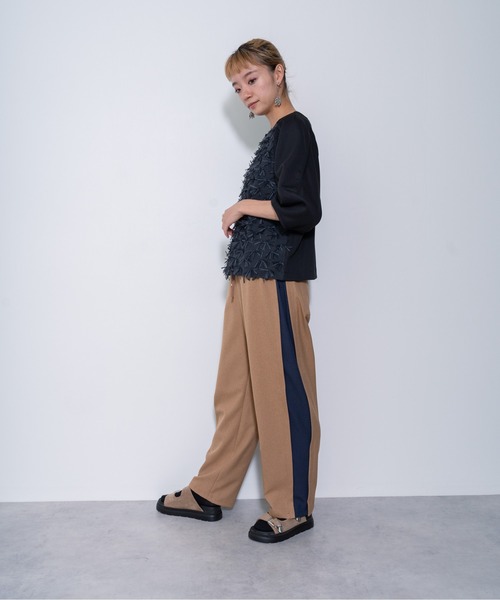 フロントリボンジャガードトップス（Tシャツ/カットソー）｜DOLLUPOOPS（ドールアップウップス）