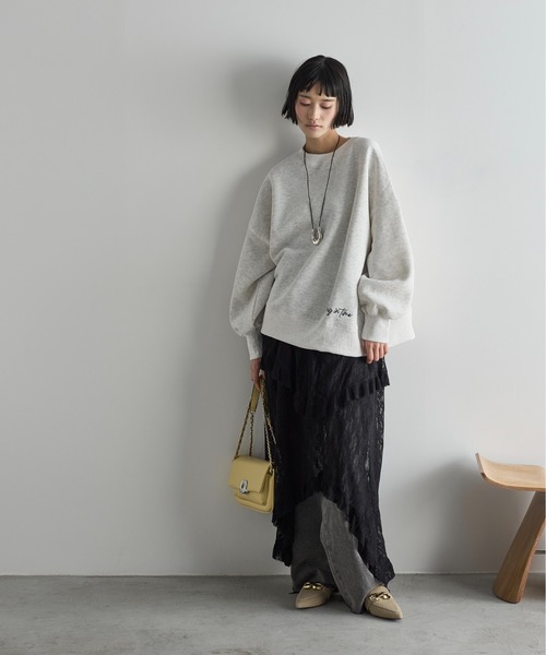 THE YOn(ザヨン)の「イレギュラーヘムティアードレーススカート(スカート・レディース・ブラック/ホワイト・FREE)」の20枚目の写真