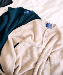 SOFT ANGORA BLEND アゼヘンリーネックニット