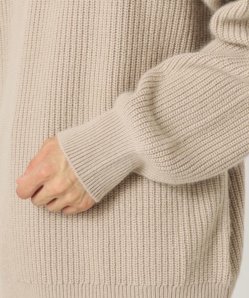 B.C STOCK(ベーセーストック)の「SOFT ANGORA BLEND アゼヘンリーネックニット(ニット/セーター・メンズ・ブラック/ベージュ/グリーン・MEDIUM/LARGE)」の13枚目の写真