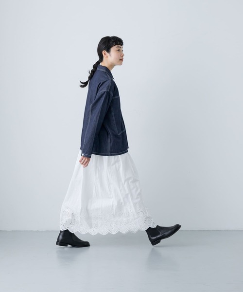 かぐれ（カグレ）の「デニムプルオーバーシャツ（シャツ/ブラウス