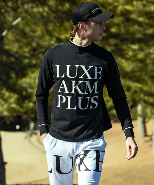 リュクスエイケイエムプラス AKM ゴルフウェア モックネック 長袖 裏