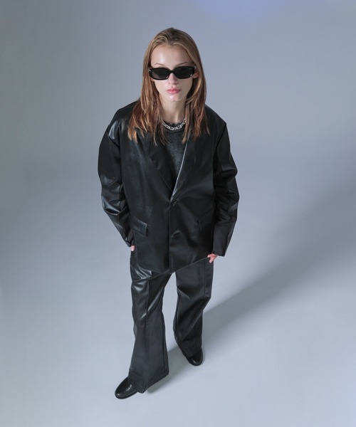 selle glant(セレグランテ)の「TAILORED SWITCHING JACKET/テーラードスイッチングジャケット(テーラードジャケット・メンズ・ブラック/カーキ・SMALL/MEDIUM/LARGE)」の13枚目の写真