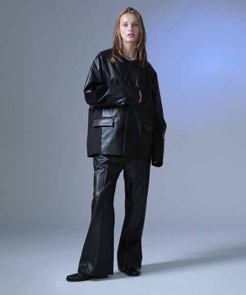 selle glant(セレグランテ)の「TAILORED SWITCHING JACKET/テーラードスイッチングジャケット(テーラードジャケット・メンズ・ブラック/カーキ・SMALL/MEDIUM/LARGE)」の9枚目の写真