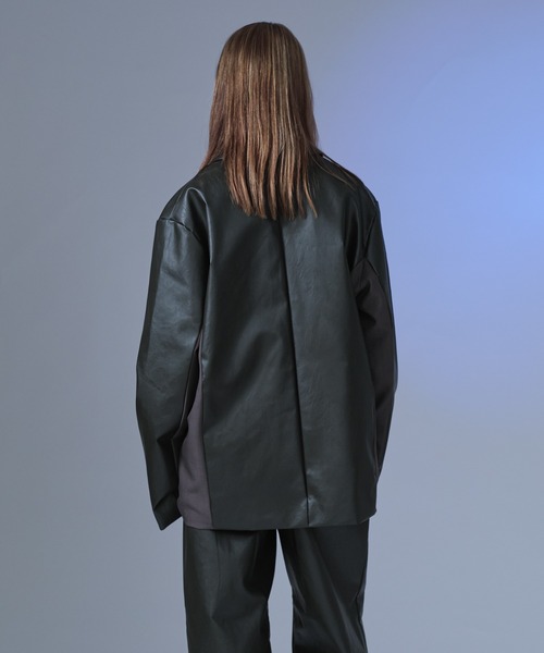 selle glant(セレグランテ)の「TAILORED SWITCHING JACKET/テーラードスイッチングジャケット(テーラードジャケット・メンズ・ブラック/カーキ・SMALL/MEDIUM/LARGE)」の18枚目の写真