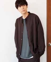 LAKOLE | ドライウーリーバンドシャツ / 145417(シャツ/ブラウス)
