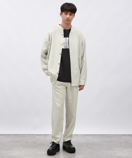 LAKOLE(ラコレ)の「ドライウーリーバンドシャツ / 145417(シャツ/ブラウス・メンズ・ブラック/ライトグレー/ブラウン・LARGE/X-LARGE/MEDIUM)」の18枚目の写真