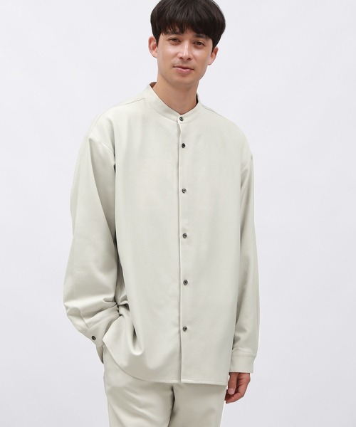 LAKOLE(ラコレ)の「ドライウーリーバンドシャツ / 145417(シャツ/ブラウス・メンズ・ブラック/ライトグレー/ブラウン・LARGE/X-LARGE/MEDIUM)」の19枚目の写真