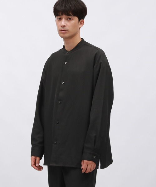 LAKOLE(ラコレ)の「ドライウーリーバンドシャツ / 145417(シャツ/ブラウス・メンズ・ブラック/ライトグレー/ブラウン・LARGE/X-LARGE/MEDIUM)」の17枚目の写真