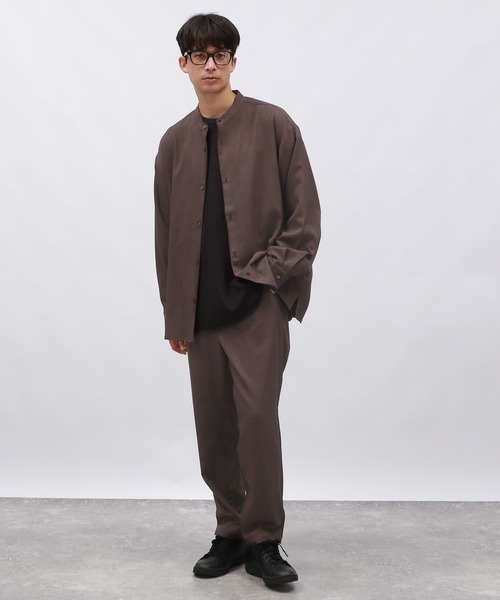 LAKOLE(ラコレ)の「ドライウーリーバンドシャツ / 145417(シャツ/ブラウス・メンズ・ブラック/ライトグレー/ブラウン・LARGE/X-LARGE/MEDIUM)」の10枚目の写真