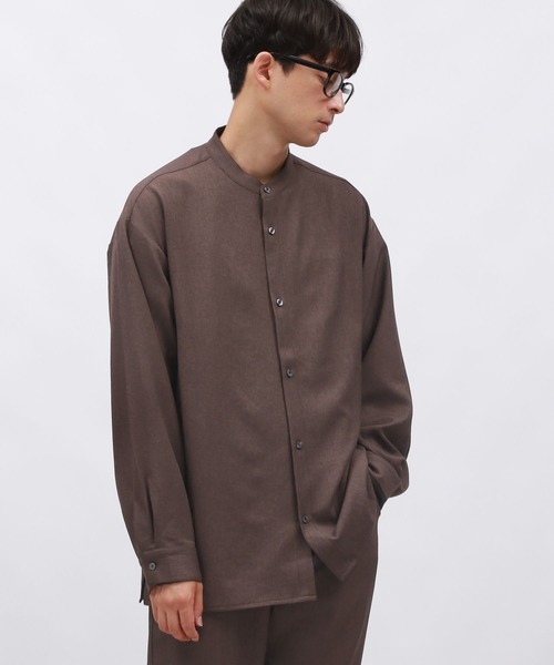 LAKOLE(ラコレ)の「ドライウーリーバンドシャツ / 145417(シャツ/ブラウス・メンズ・ブラック/ライトグレー/ブラウン・LARGE/X-LARGE/MEDIUM)」の11枚目の写真