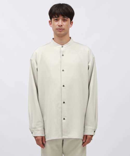 LAKOLE(ラコレ)の「ドライウーリーバンドシャツ / 145417(シャツ/ブラウス・メンズ・ブラック/ライトグレー/ブラウン・LARGE/X-LARGE/MEDIUM)」の12枚目の写真