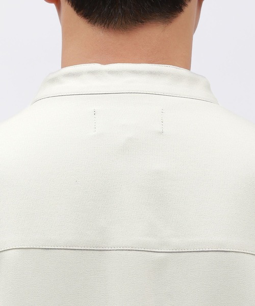 LAKOLE(ラコレ)の「ドライウーリーバンドシャツ / 145417(シャツ/ブラウス・メンズ・ブラック/ライトグレー/ブラウン・LARGE/X-LARGE/MEDIUM)」の6枚目の写真