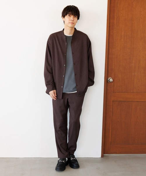 LAKOLE(ラコレ)の「ドライウーリーバンドシャツ / 145417(シャツ/ブラウス・メンズ・ブラック/ライトグレー/ブラウン・LARGE/X-LARGE/MEDIUM)」の22枚目の写真