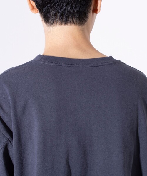 GEVACO（ゲバコ）の「【GEVACO/ゲバコ】ワンポイントロゴ クルーネック 長袖Tシャツ サイドスリット（Tシャツ/カットソー・メンズ・レッド/チャコールグレー/ホワイト/イエロー/オートミール・S/M/L）」の22枚目の写真