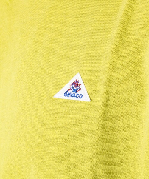 GEVACO（ゲバコ）の「【GEVACO/ゲバコ】ワンポイントロゴ クルーネック 長袖Tシャツ サイドスリット（Tシャツ/カットソー・メンズ・レッド/チャコールグレー/ホワイト/イエロー/オートミール・S/M/L）」の16枚目の写真