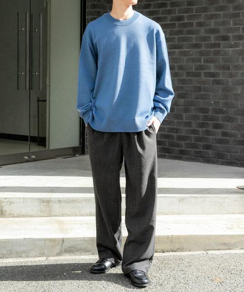 FORK&SPOON(フォークアンドスプーン)の「FORK&SPOON ウールライクイージーパンツ(その他パンツ・メンズ・チャコールグレー/グリーン系その他・4/5)」の22枚目の写真