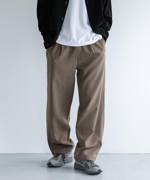 FORK&SPOON(フォークアンドスプーン)の「FORK&SPOON ウールライクイージーパンツ(その他パンツ・メンズ・チャコールグレー/グリーン系その他・4/5)」の19枚目の写真