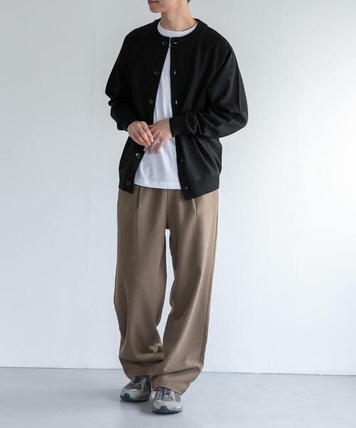 FORK&SPOON(フォークアンドスプーン)の「FORK&SPOON ウールライクイージーパンツ(その他パンツ・メンズ・チャコールグレー/グリーン系その他・4/5)」の16枚目の写真