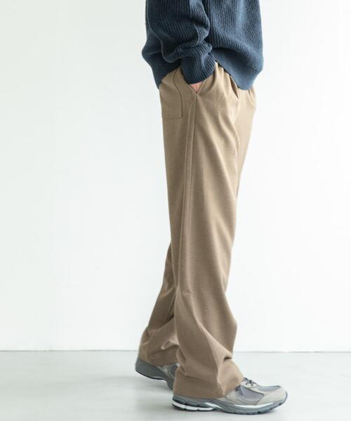 FORK&SPOON(フォークアンドスプーン)の「FORK&SPOON ウールライクイージーパンツ(その他パンツ・メンズ・チャコールグレー/グリーン系その他・4/5)」の14枚目の写真