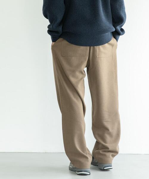 FORK&SPOON(フォークアンドスプーン)の「FORK&SPOON ウールライクイージーパンツ(その他パンツ・メンズ・チャコールグレー/グリーン系その他・4/5)」の13枚目の写真