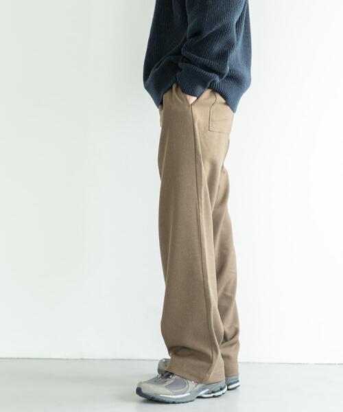 FORK&SPOON(フォークアンドスプーン)の「FORK&SPOON ウールライクイージーパンツ(その他パンツ・メンズ・チャコールグレー/グリーン系その他・4/5)」の12枚目の写真