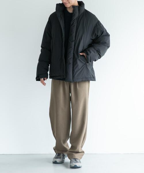 FORK&SPOON(フォークアンドスプーン)の「FORK&SPOON ウールライクイージーパンツ(その他パンツ・メンズ・チャコールグレー/グリーン系その他・4/5)」の10枚目の写真