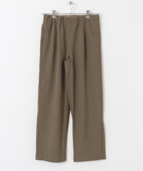 FORK&SPOON(フォークアンドスプーン)の「FORK&SPOON ウールライクイージーパンツ(その他パンツ・メンズ・チャコールグレー/グリーン系その他・4/5)」の9枚目の写真