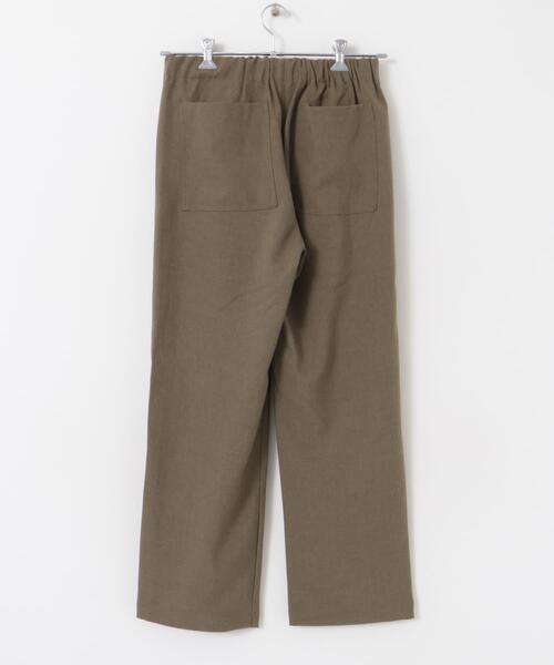 FORK&SPOON(フォークアンドスプーン)の「FORK&SPOON ウールライクイージーパンツ(その他パンツ・メンズ・チャコールグレー/グリーン系その他・4/5)」の6枚目の写真