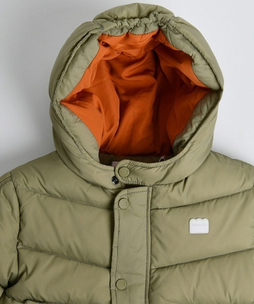 moimoln（モイモルン）の「【ReRe】エンチョコート（ダウンジャケット/コート・キッズ・カーキ/ライトパープル・90cm/100cm/110cm/120cm）」の4枚目の写真