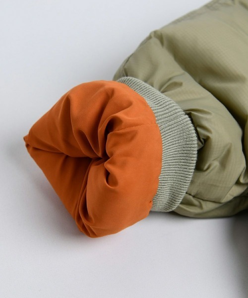 moimoln（モイモルン）の「【ReRe】エンチョコート（ダウンジャケット/コート・キッズ・カーキ/ライトパープル・90cm/100cm/110cm/120cm）」の6枚目の写真