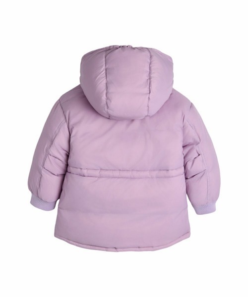 moimoln（モイモルン）の「【ReRe】エンチョコート（ダウンジャケット/コート・キッズ・カーキ/ライトパープル・90cm/100cm/110cm/120cm）」の10枚目の写真